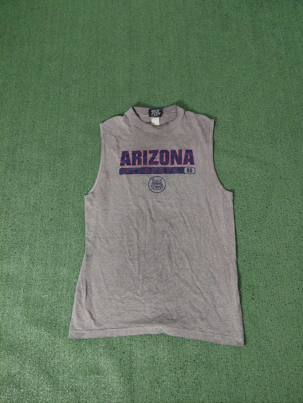 Vintage 1999 JanSport Arizona Wildcats NCAA College Sports 90's Gray Tank Top Sz